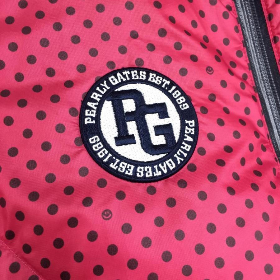 パーリーゲイツニコちゃんダウン PEARLY GATES パーリーゲイツ ダウンジャケット ネイビー×ピンク