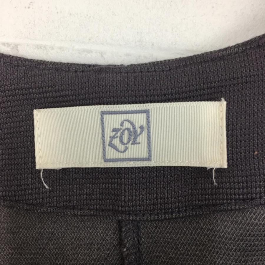 ZOY（ゾーイ） ジャンパースカート ワンピース グレー系 共布ベルト付