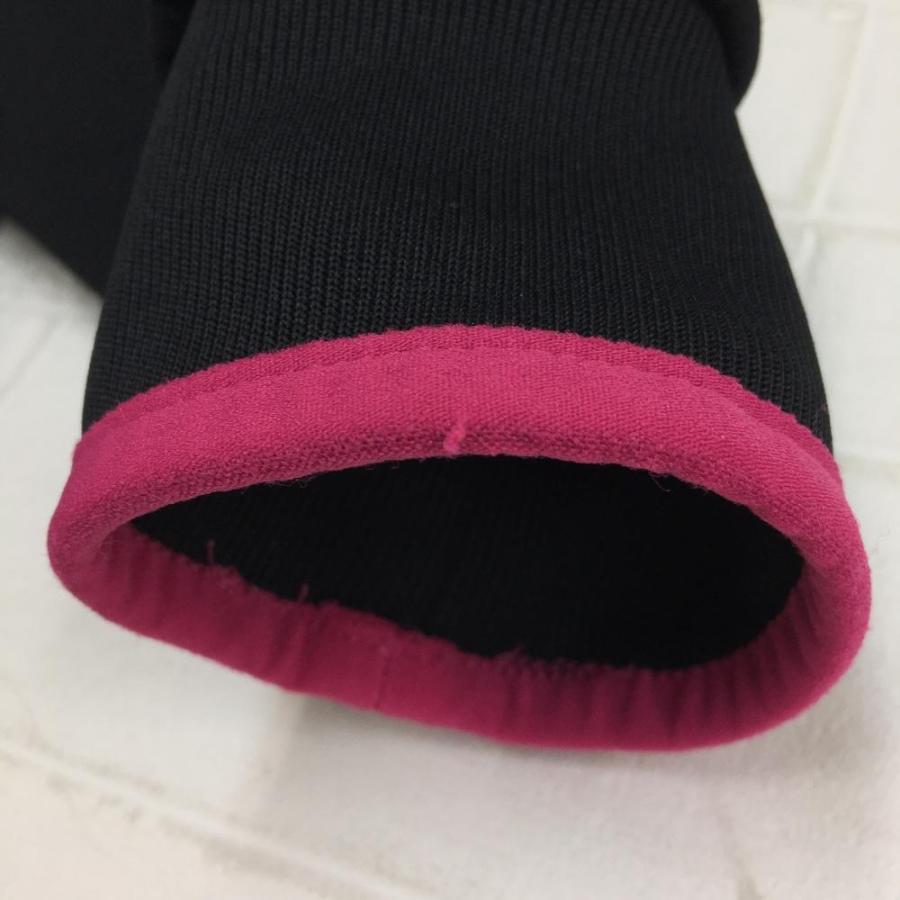 adidas（アディダス） ジャージ 黒×ピンク ストレッチ レディース S