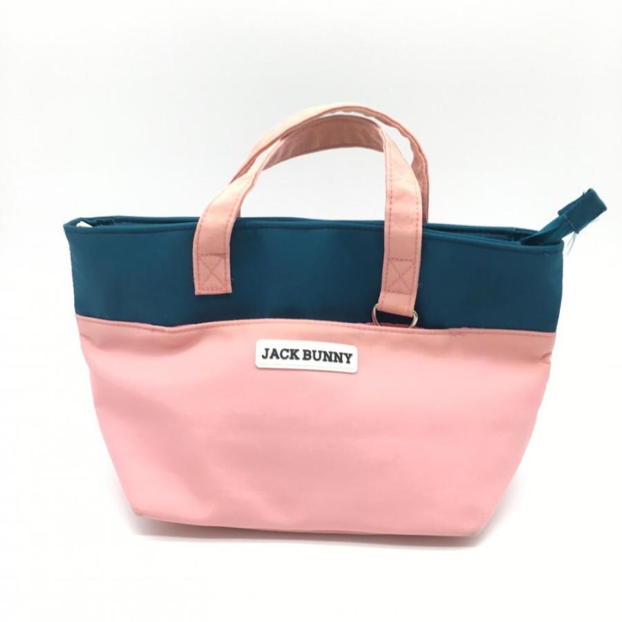 Jack Bunny!!（ジャックバニー） カートバッグ ピンク×グリーン 内外