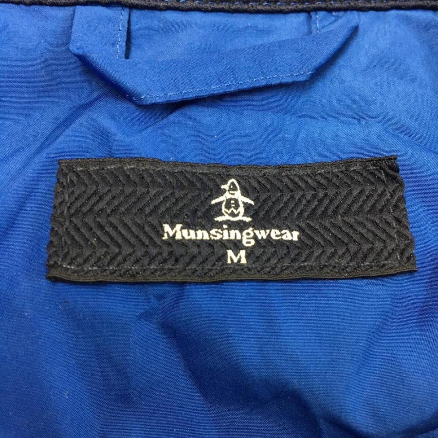 Munsingwear（マンシングウェア） ジャケットブルゾン ブルー×黒 裏地