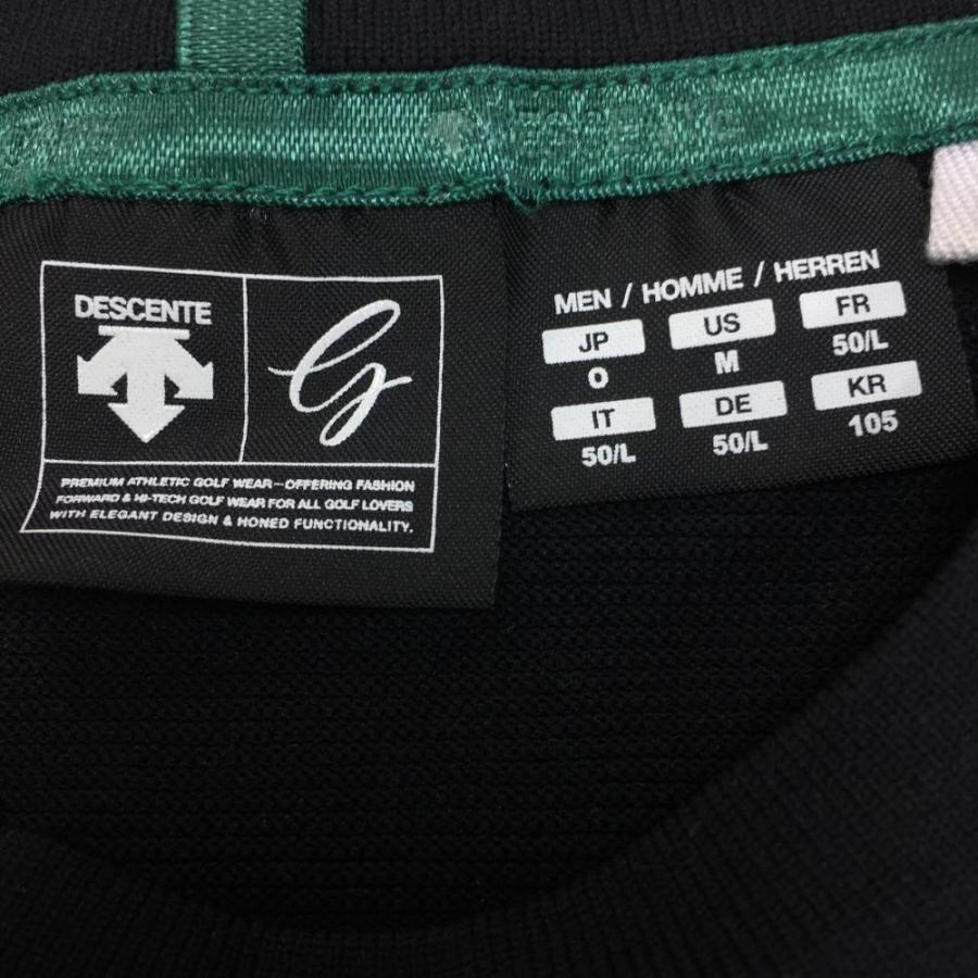 DESCENTE（デサント） デサントゴルフ セーター 黒 シンプル 袖ロゴ
