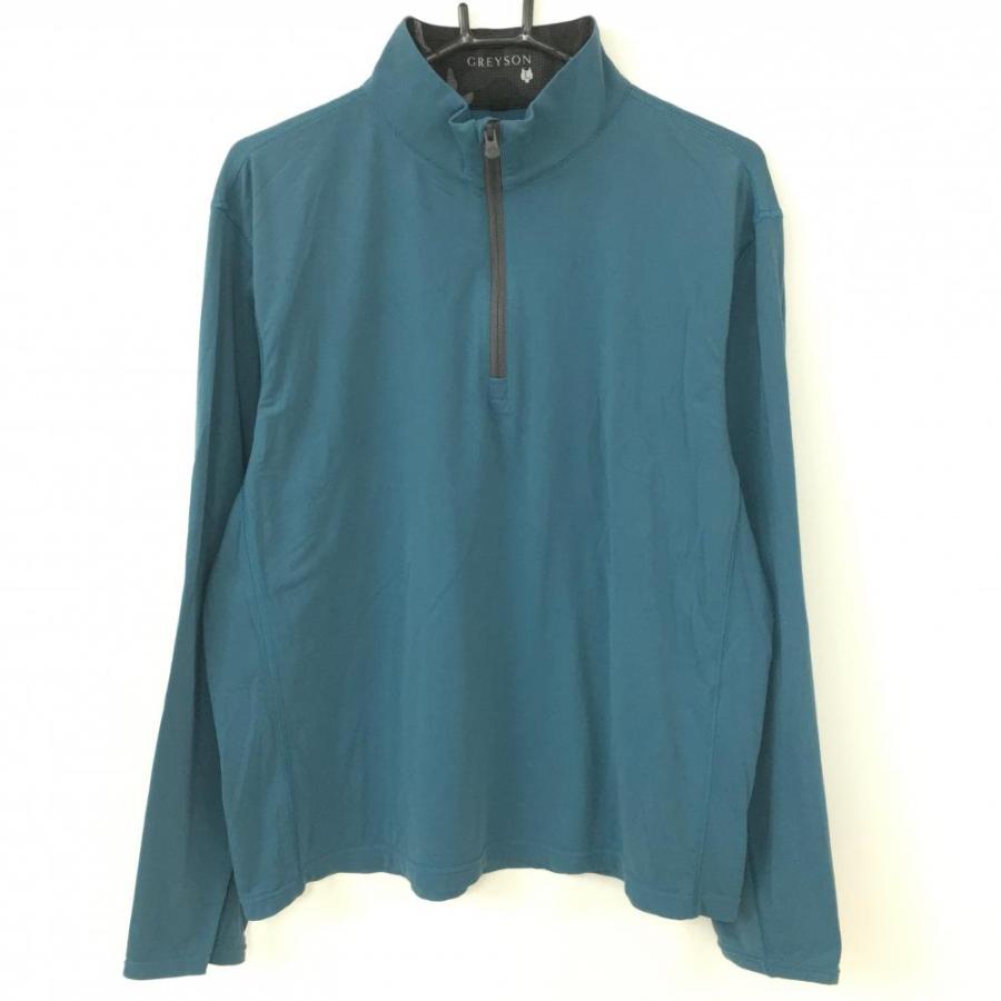 GREYSON グレイソン ハーフジップ 長袖シャツ 緑 メンズ グリーン M
