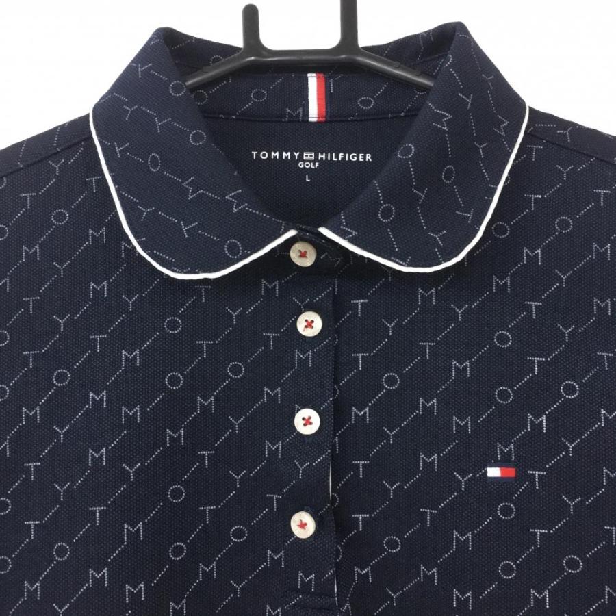 激安本物 美品 トミーヒルフィガーゴルフ 総柄ポロシャツ nmef.com
