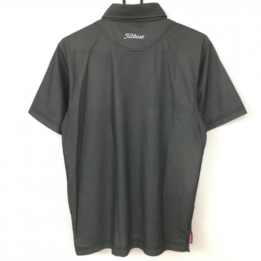 Titleist タイトリスト 半袖ポロシャツ 黒×白 バイカラー メンズ