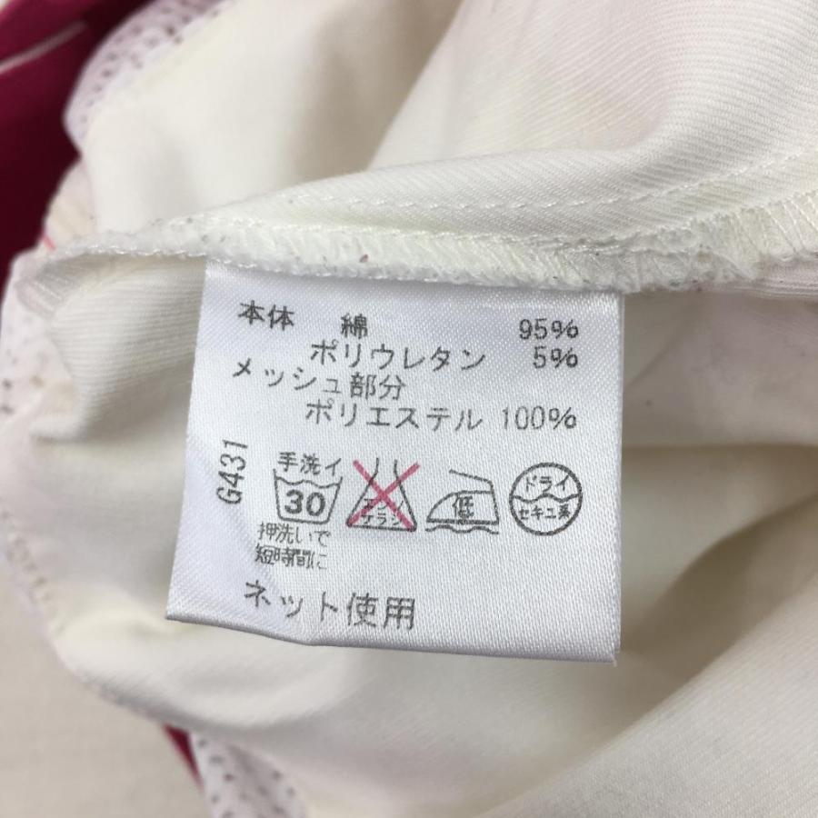 ビバハート スカート 白×ピンク ステッチ サイドスリット 内側インナー 