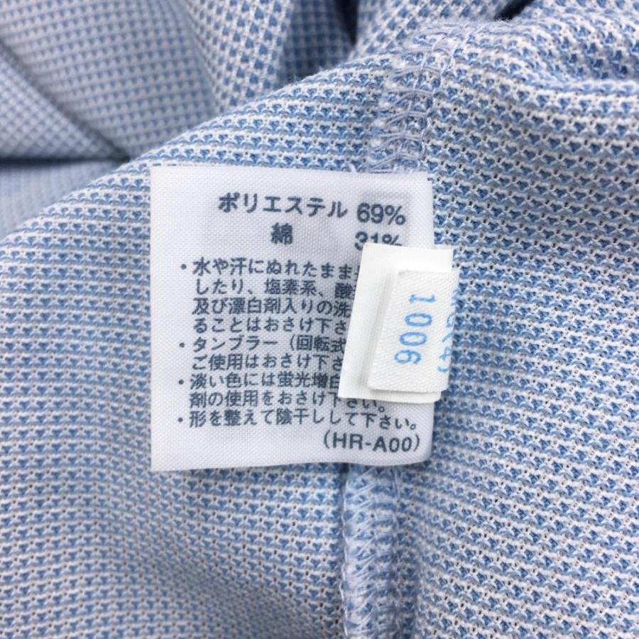Munsingwear（マンシングウェア） 長袖ポロシャツ ライトブルー 地模様