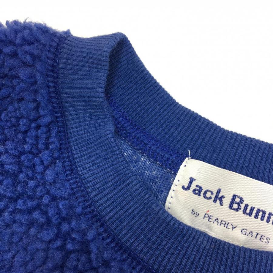 Jack Bunny!! ジャックバニー ボアトレーナー ブルー×黒