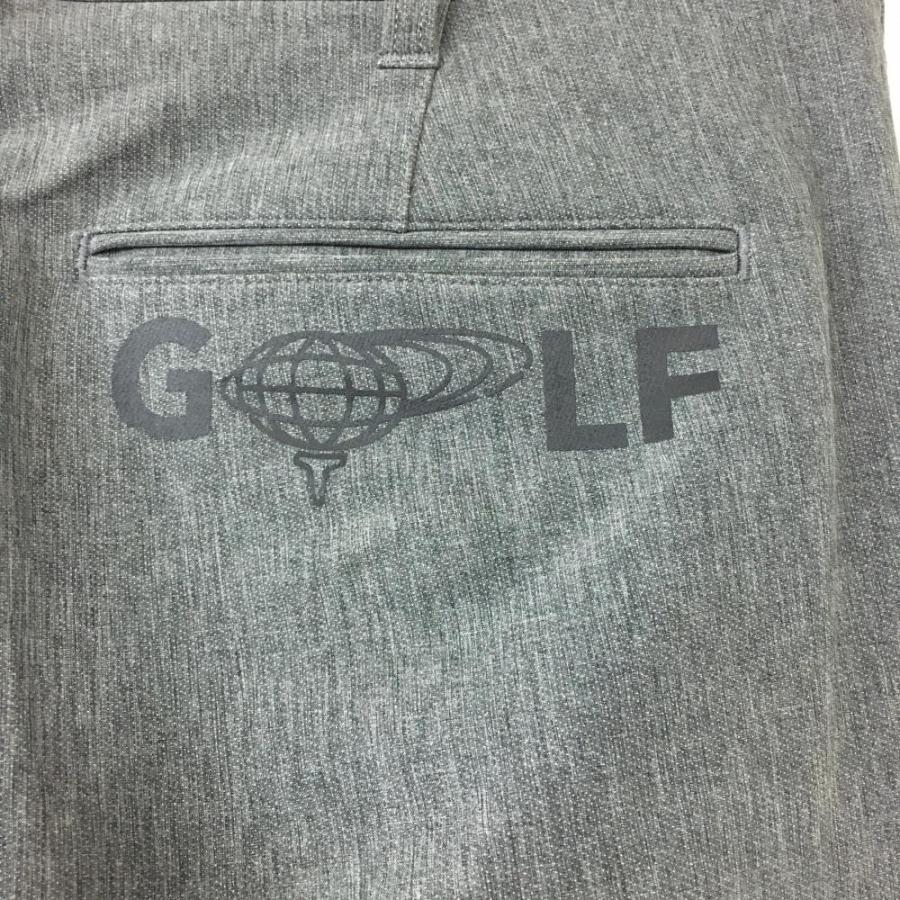 BEAMS ビームスゴルフ パンツ 杢グレー ストレッチ バックロゴ メンズ  