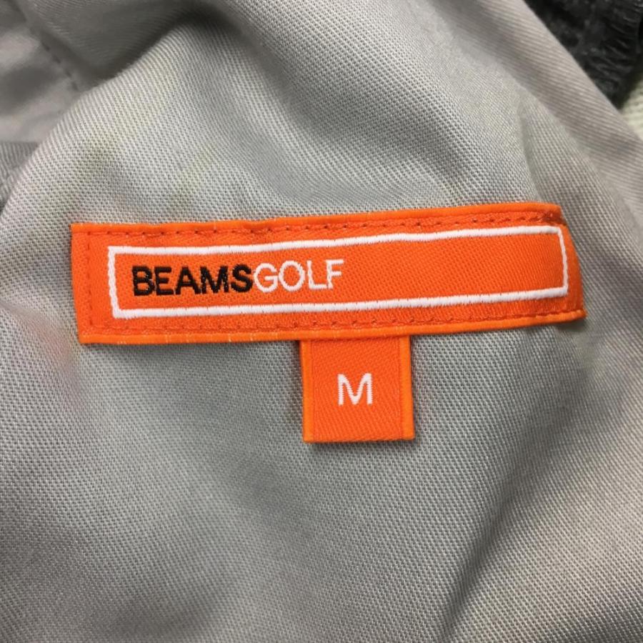 BEAMS ビームスゴルフ パンツ 杢グレー ストレッチ バックロゴ メンズ  