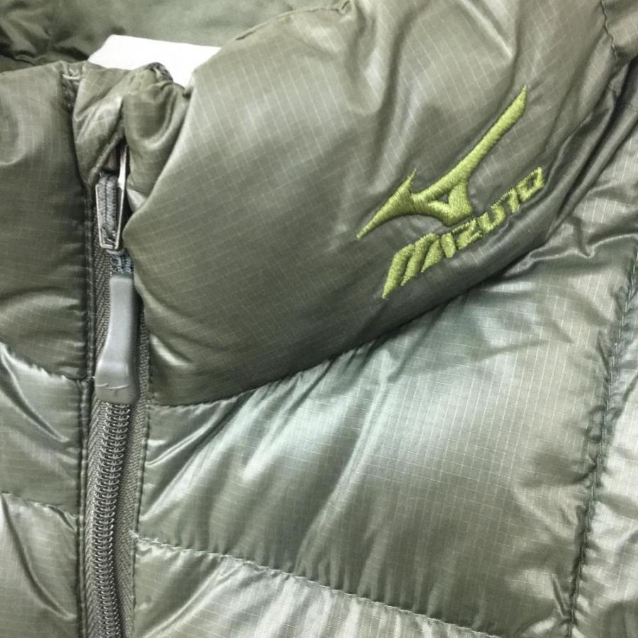 MIZUNO ミズノ ダウンジャケット カーキ キルティング シンプル メンズ 