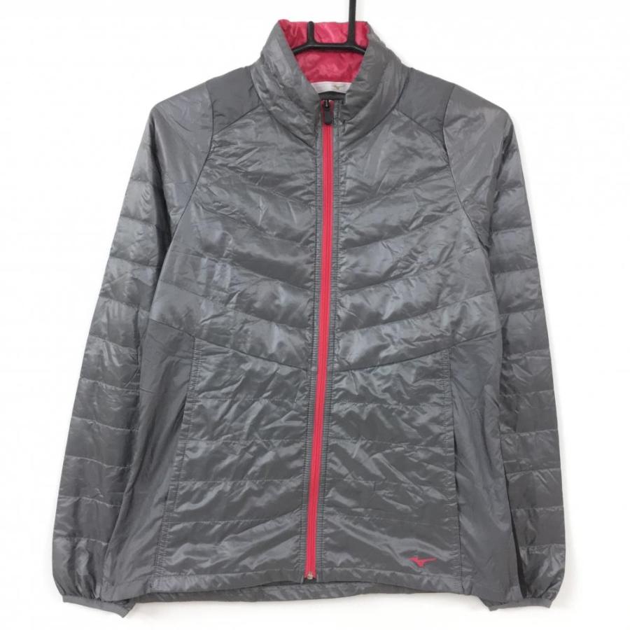 MIZUNO（ミズノ） ミズノゴルフ ダウンジャケット グレー×ピンク 薄手