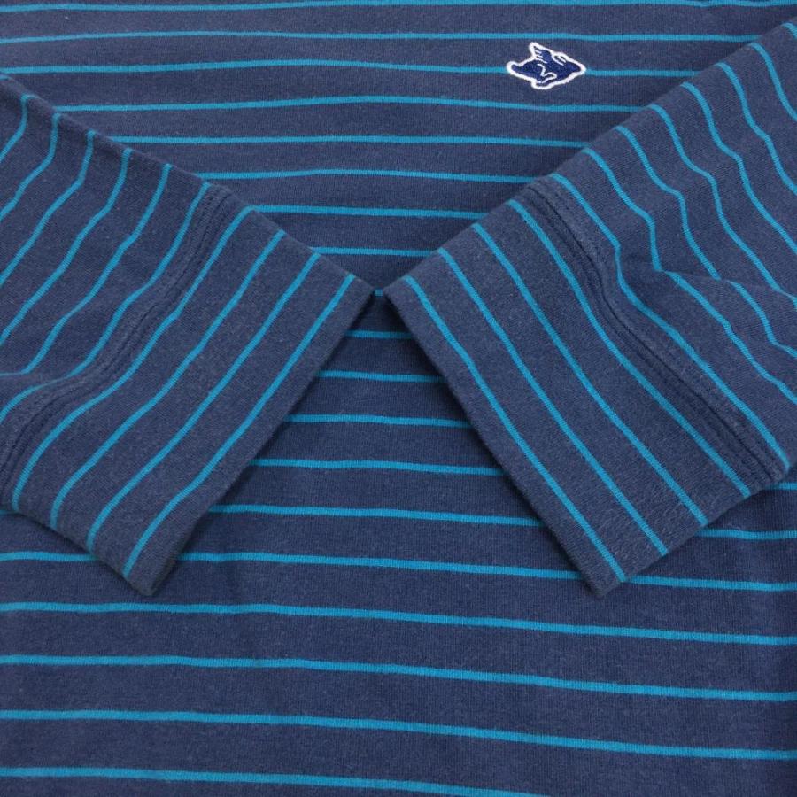 PEARLY GATES - 新品 パーリーゲイツ ボーダーハイネックシャツ LL (6)青×紺 日本製 PEARLY GATES パーリーゲイツ ハイネック 半袖Tシャツ ボーダー