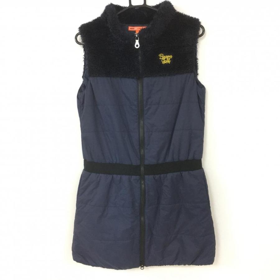 BEAMS（ビームス） ビームスゴルフ 中綿ワンピース ネイビー 一部ボア