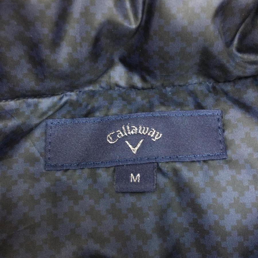 Callaway 2WAY 総柄 ワッペン 軽量 ダウンジャケット レッド M Callaway（キャロウェイ） 2WAYダウンジャケット レッド 総柄 軽量