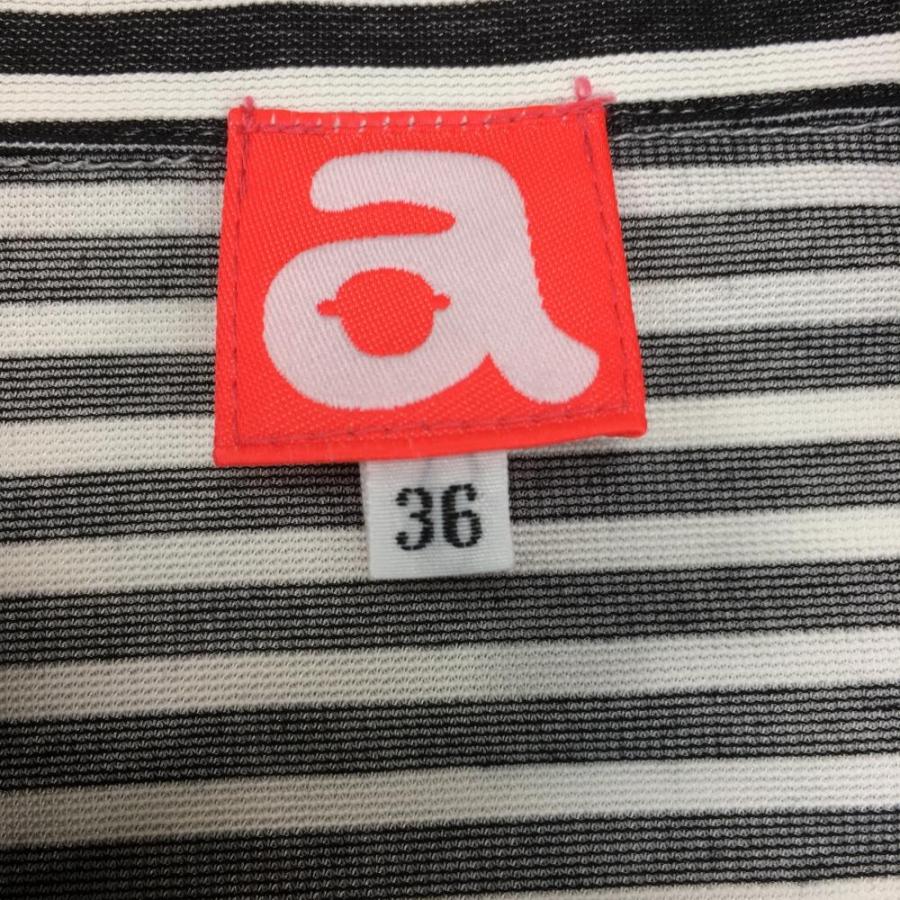 archivio アルチビオ ノースリーブワンピース 黒×白 ボーダー archivio アルチビオ ノースリーブワンピース 黒×白 ボーダー