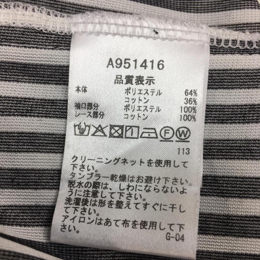 archivio アルチビオ ノースリーブワンピース 黒×白 ボーダー archivio アルチビオ ノースリーブワンピース 黒×白 ボーダー