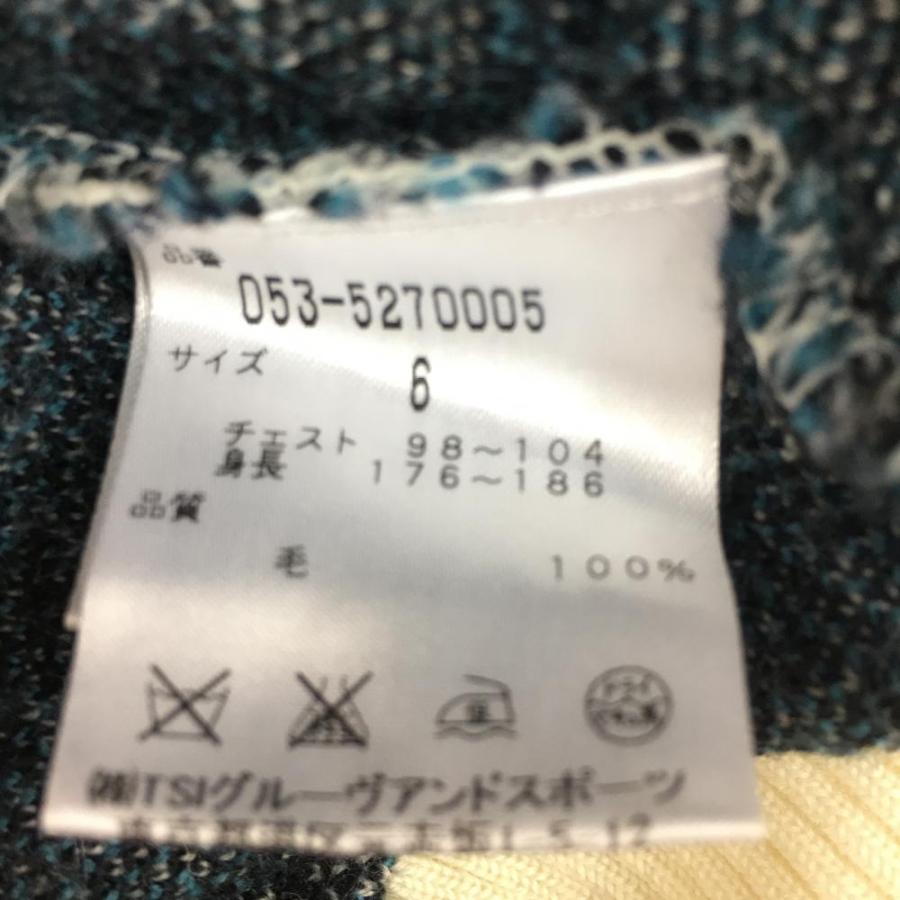 PEARLY GATES パーリーゲイツ セーター グレー×ブルーグリーン PEARLY GATES パーリーゲイツ セーター グレー×ブルーグリーン
