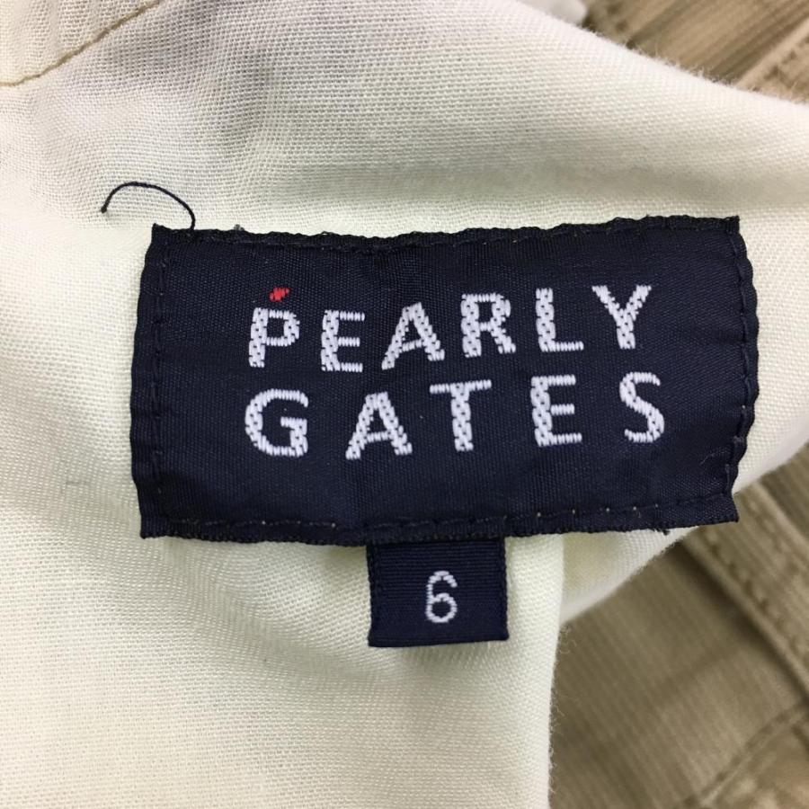 PEARLYGATES＊スカルラビット柄メンズパンツ/5 PEARLY GATES（パーリーゲイツ） パンツ ベージュ×グリーン スカル