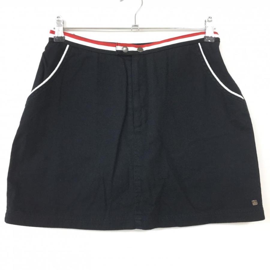 マークアンドロナ スカート 黒×白 内側インナーパンツ 3コットン100  