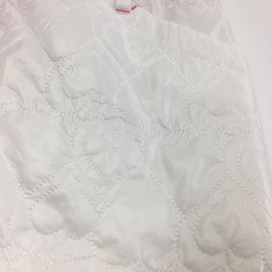 VIVA HEART（ビバハート） 中綿スカート 白×ピンク ハートキルティング