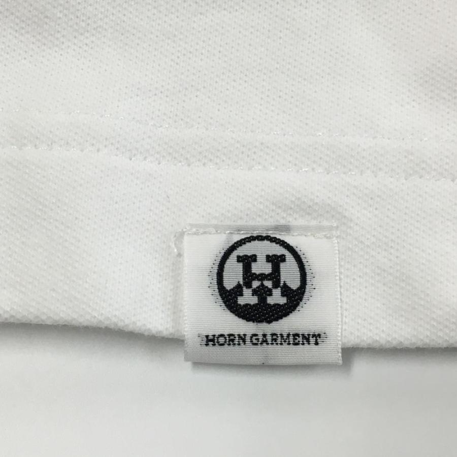 MARK&LONA（マークアンドロナ） ホーンガーメント 半袖ポロシャツ 白