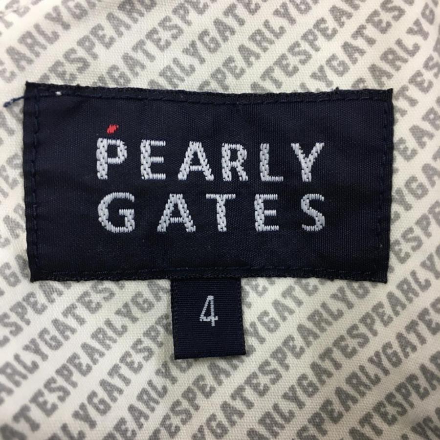 PEARLY GATES（パーリーゲイツ） ハーフパンツ 白×グリーン 後ろ