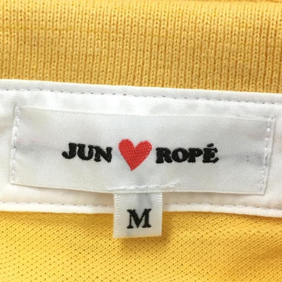 JUN&ROPE'（ジュンアンドロペ） 半袖ポロシャツ イエロー×白 二重襟