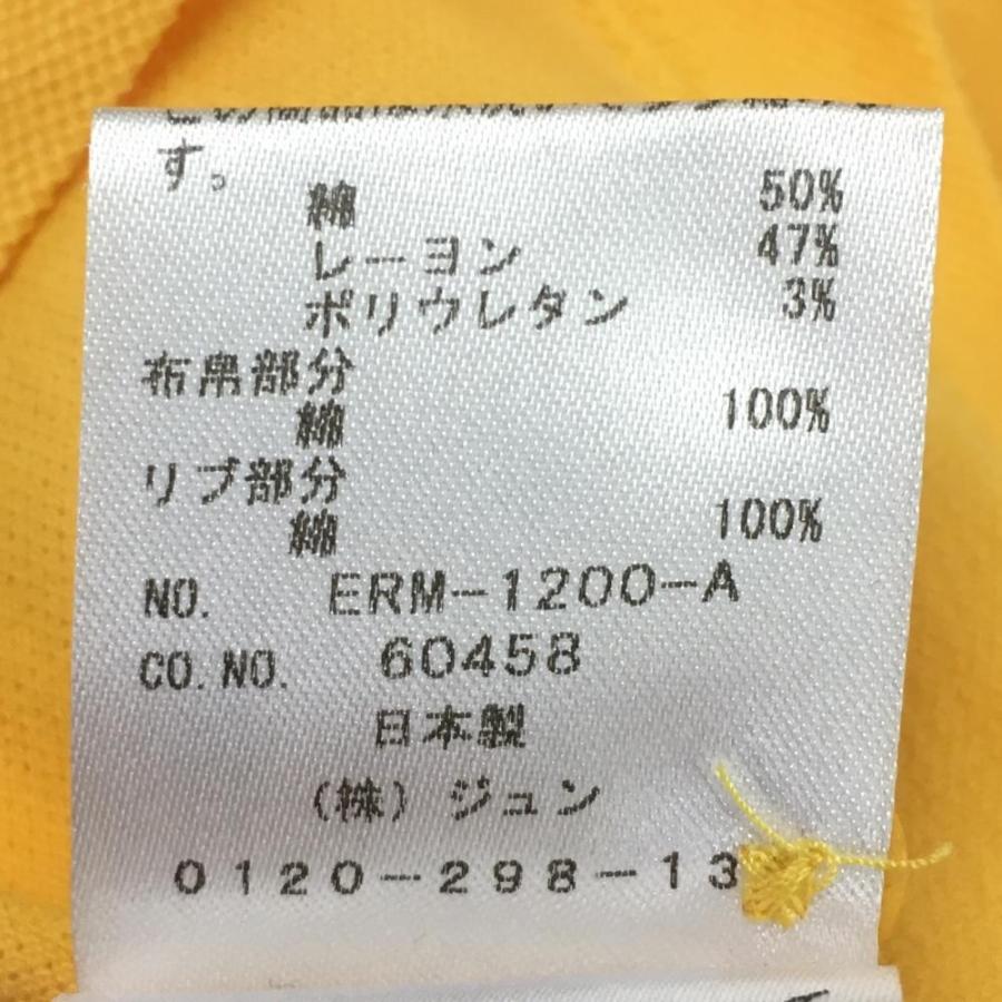 JUN&ROPE'（ジュンアンドロペ） 半袖ポロシャツ イエロー×白 二重襟