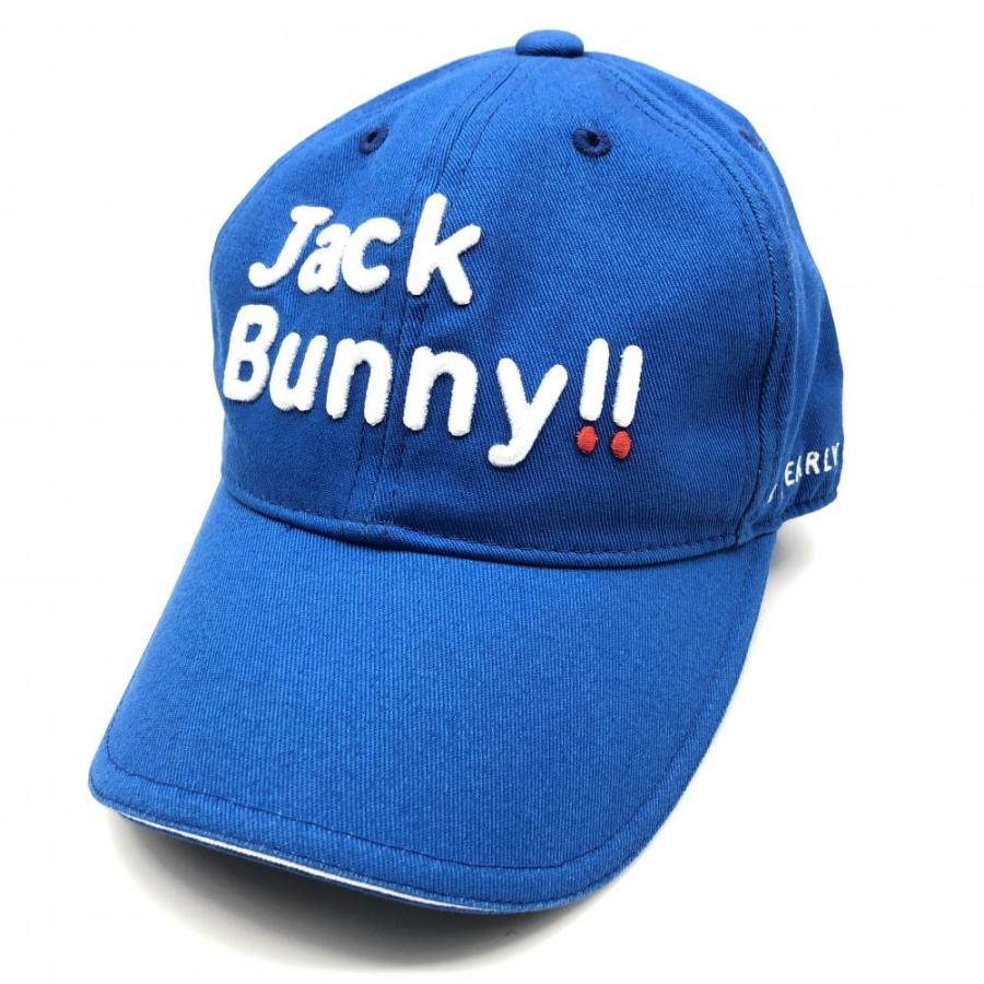 Jack Bunny!!（ジャックバニー） キャップ ブルー×白 立体ロゴ刺しゅう