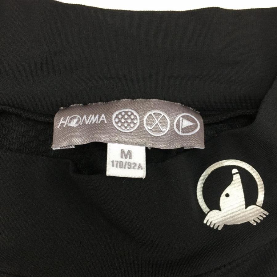 HONMA GOLF（本間ゴルフ） ホンマ インナーシャツ 黒 ハイネック 脇・背面メッシュ ストレッチ メンズ M ゴルフウェア HONM ...