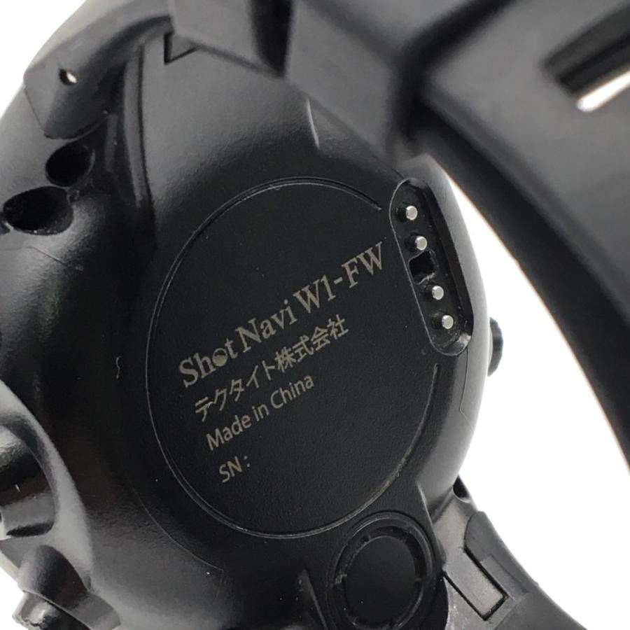 ショットナビ W1-FW ゴルフウォッチ 黒 GPS 通電確認済みゴルフ Shot 