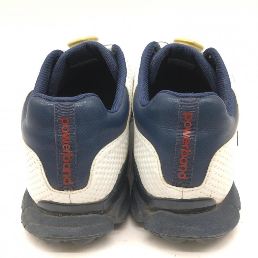 adidas（アディダス） ゴルフシューズ 白×ネイビー ボア パワーバンド