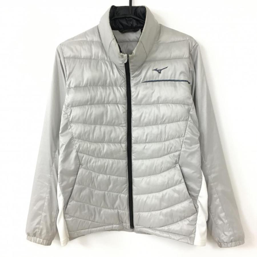 MIZUNO ミズノ 中綿ジャケット グレー M MIZUNO（ミズノ） 中綿ジャケット グレー×黒 異素材切替 メンズ M