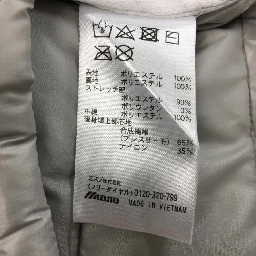 MIZUNO（ミズノ） 中綿ジャケット グレー×黒 異素材切替 メンズ M