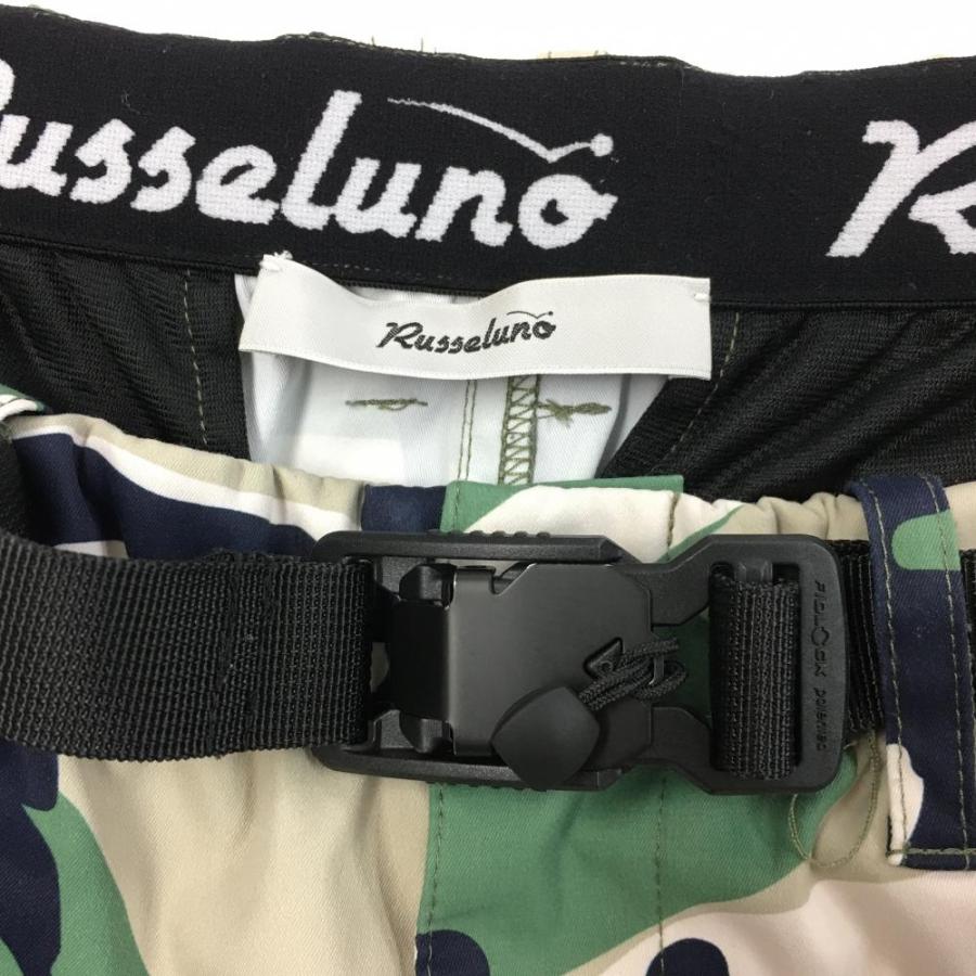 Russeluno（ラッセルノ） カーゴパンツ グリーン×黒 迷彩 カモフラ