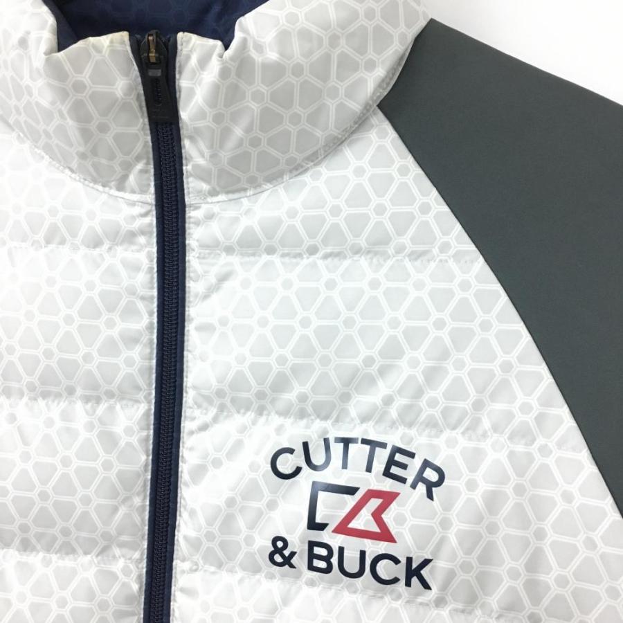 CUTTER&BUCK カッターアンドバック ダウンジャケット グレー×白 CUTTER&BUCK カッターアンドバック ダウンジャケット グレー×白