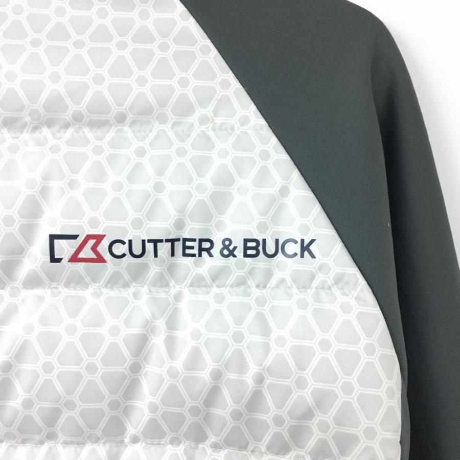 CUTTER&BUCK カッターアンドバック ダウンジャケット グレー×白 CUTTER&BUCK カッターアンドバック ダウンジャケット グレー×白