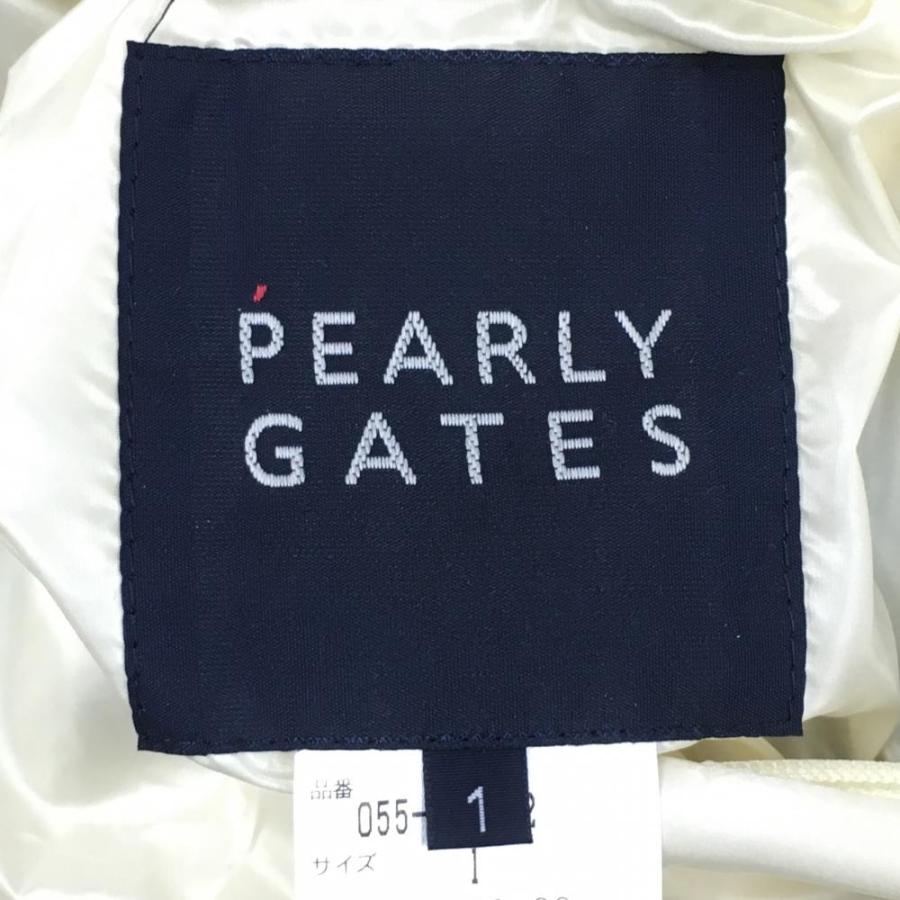 パーリーゲイツ 中綿リバーシブルスニード ネイビー×白 袖着脱可 4WAY  