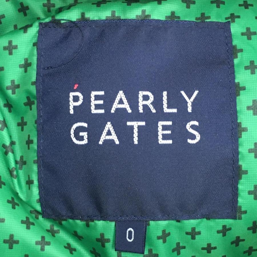 パーリーゲイツ　ダウンジャケット　レディース　総柄サイズ0 PEARLY GATES パーリーゲイツ ダウンジャケット ネイビー