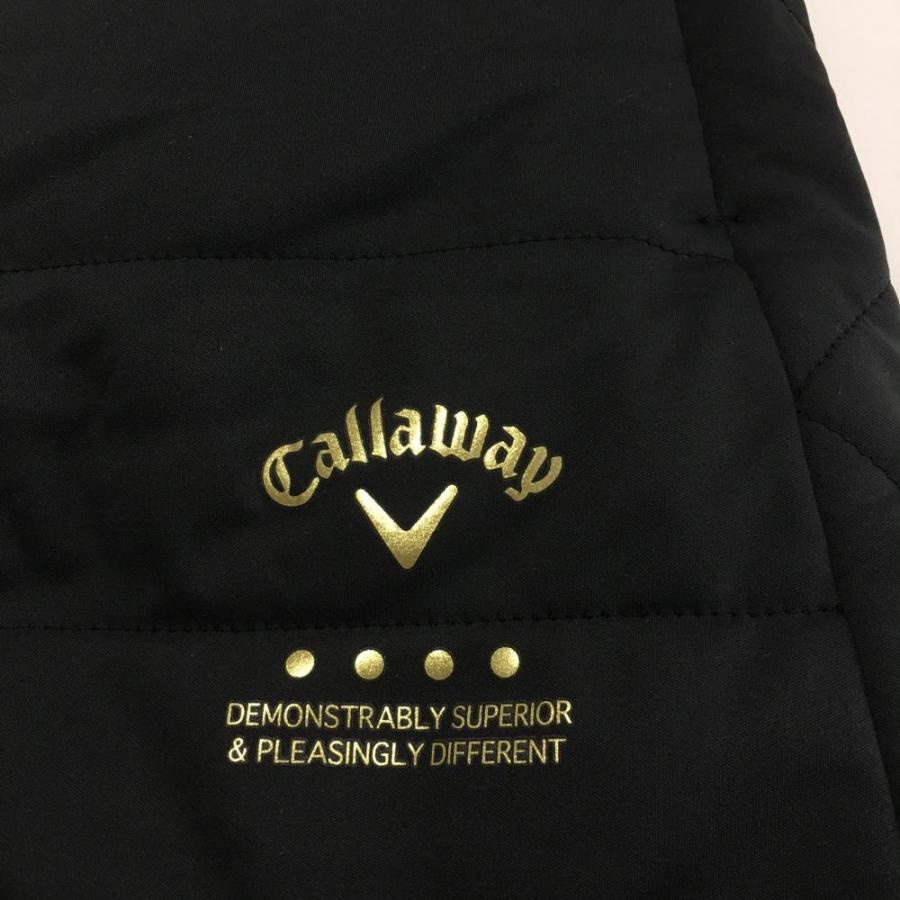 Callaway キャロウェイ 中綿スカート 黒×ゴールド ウエスト一部ゴム