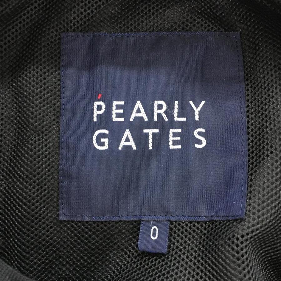 パーリーゲイツ 2WAYスニード 黒×白 裏メッシュ ブルゾン 袖着脱可