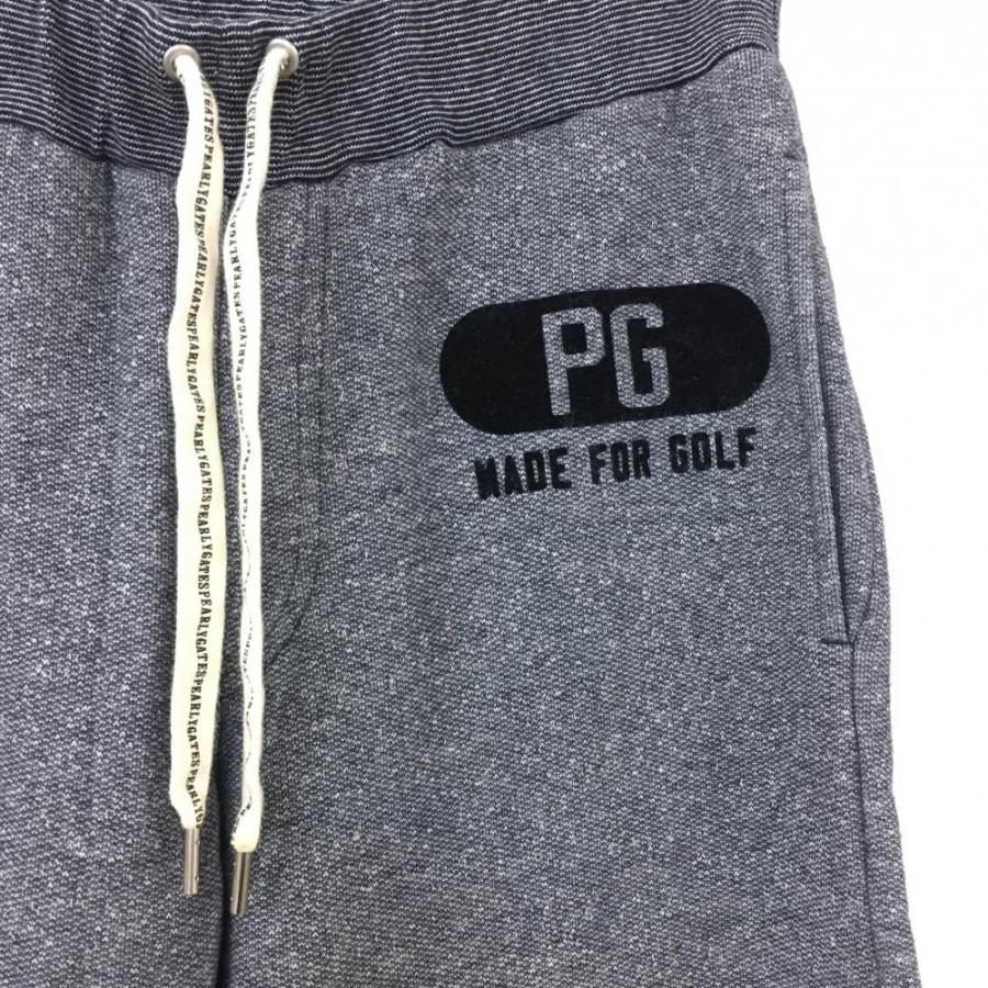 PEARLY GATES（パーリーゲイツ） スウェットパンツ 杢ネイビー×黒 裏