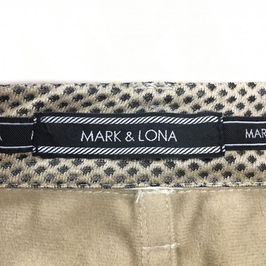 MARK&LONA（マークアンドロナ） 切替スカート ベージュ 星柄×スカル 裏
