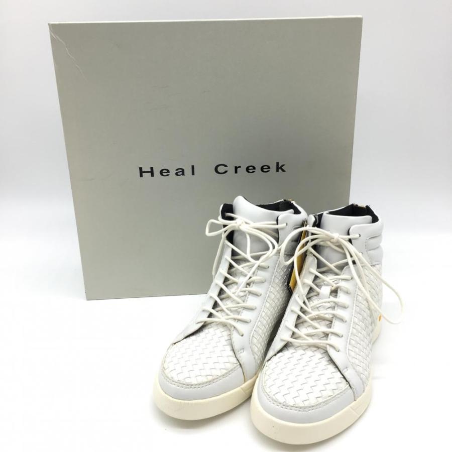 Heal Creek ヒールクリーク ハイカットゴルフシューズ 白 Heal Creek ヒールクリーク ハイカットゴルフシューズ 白
