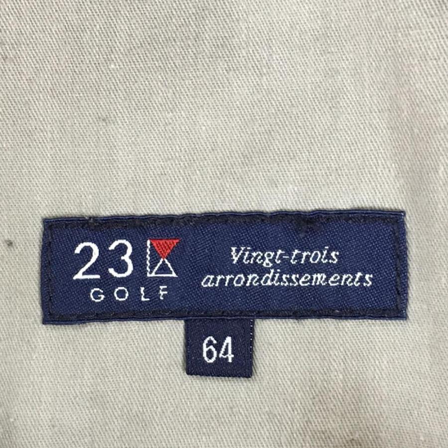 未使用品❗️23区ゴルフ　67 Ｍ程度　ステッカープリントスカート　ネイビー系 23区GOLF 23区ゴルフ スカート レッド ヘリンボーン織生地 ドット