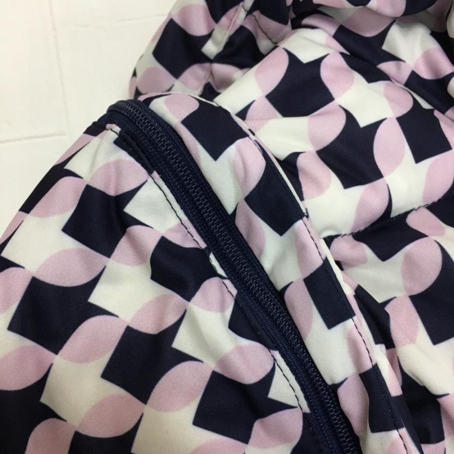 Callaway（キャロウェイ） 2WAY中綿ジャケット ネイビー×ピンク 総柄