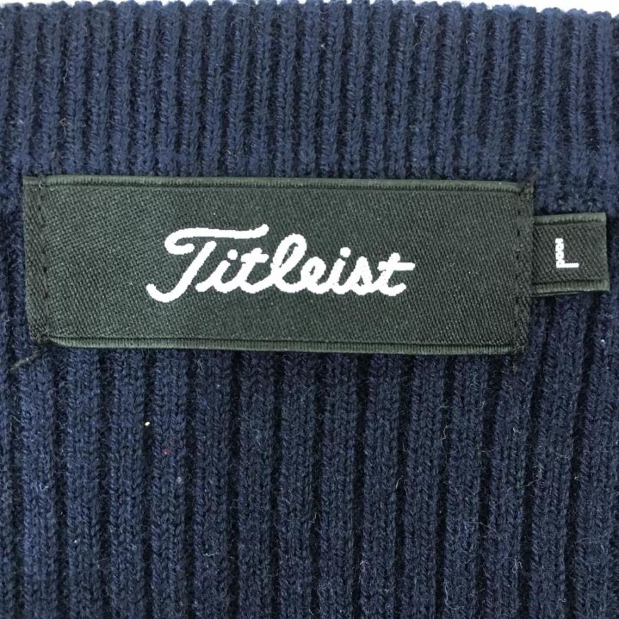 Titleist タイトリスト セーター ネイビー ニット ウール混 Titleist タイトリスト セーター ネイビー ニット ウール混