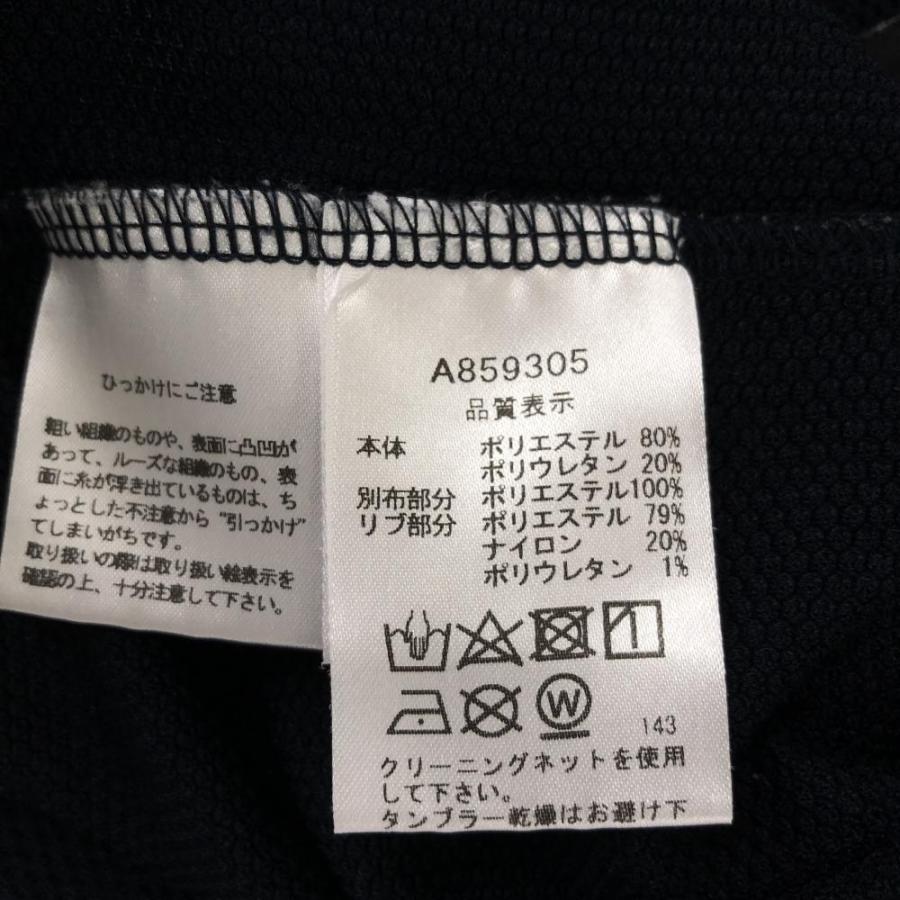 archivio（アルチビオ） 襟付きTシャツ ネイビー×白 メッシュ