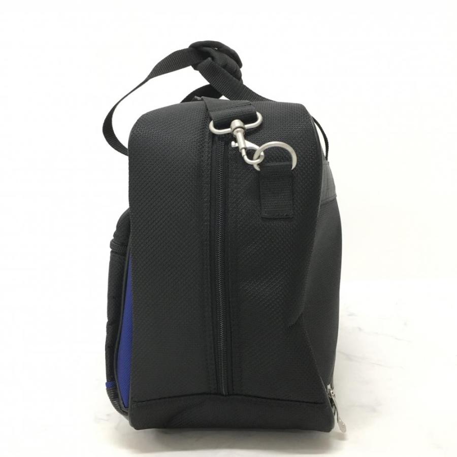 新品！Cleveland Golf ゴルフボストンバッグ クリーブランド 2WAYボストンバッグ 黒×ブルー シューズ収納 外